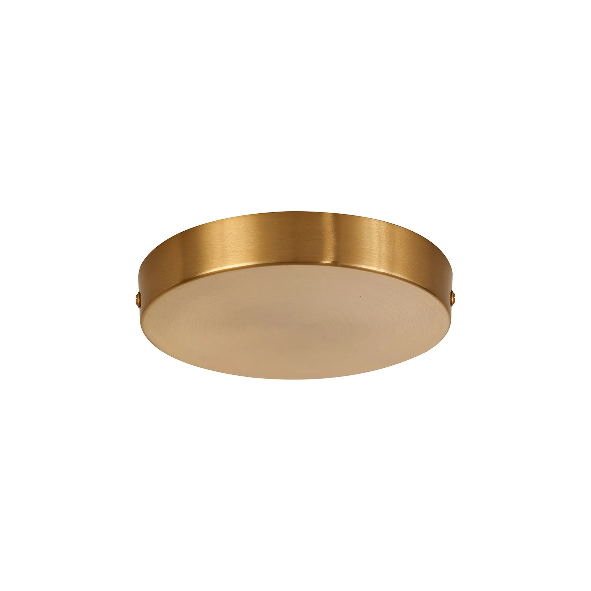 D0828BR/NH  Hayes No Hole 15cm Round Ceiling Plate Brass